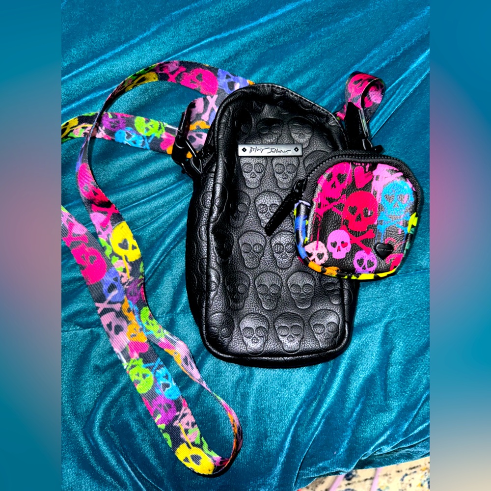 Betsy Johnson Viral Skull Crossbody Purse